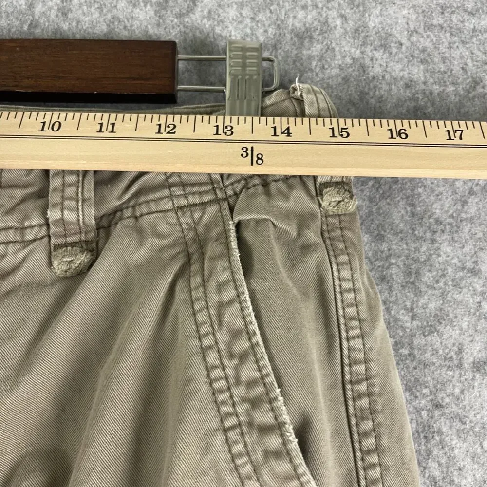 VTG Abercrombie Fitch Cargo Pants Mens 28x27 Beige Loose Paratrooper Y2K Utility